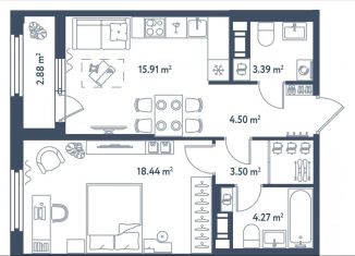 Продается 1-комнатная квартира, 51.5 м2, Санкт-Петербург, Дворцовая площадь, метро Адмиралтейская