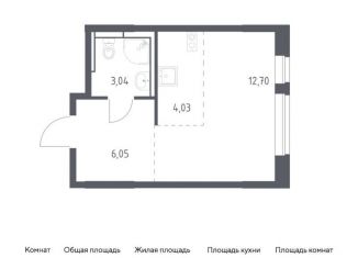 Продается квартира студия, 25.8 м2, Московская область, жилой комплекс Новое Видное, 15