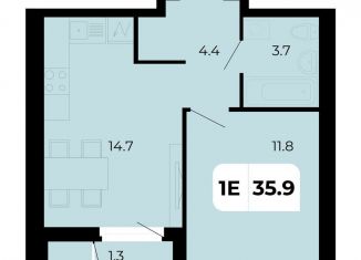 Продаю 1-комнатную квартиру, 35.9 м2, Ростов-на-Дону, Орбитальная улица, 15, Ворошиловский район