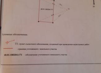 Продажа земельного участка, 10 сот., посёлок Бабынино, Луговая улица