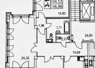 Продам 3-ком. квартиру, 110.4 м2, Санкт-Петербург, ЖК Граф Орлов, Московский проспект, 183-185