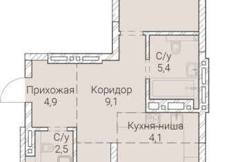 Продаю 2-комнатную квартиру, 89.1 м2, Новосибирск, Овражная улица, 2А, метро Гагаринская