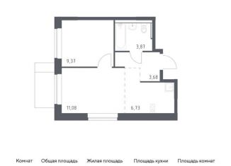 Продажа 1-комнатной квартиры, 34.7 м2, Московская область