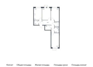 Продается 3-ком. квартира, 78.4 м2, Москва, Молжаниновский район, жилой комплекс Молжаниново, к5