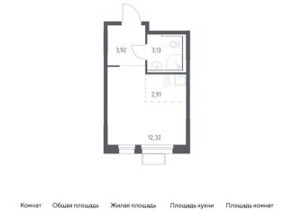 Квартира на продажу студия, 22.3 м2, Химки, жилой комплекс Квартал Ивакино, к2