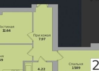 Двухкомнатная квартира на продажу, 60 м2, Калининград, Минусинская улица, 5