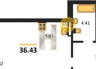 Продажа квартиры студии, 36.4 м2, Новосибирск, метро Площадь Маркса, улица Зорге, 229/1