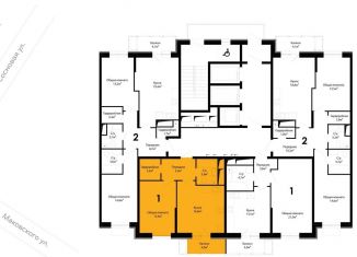 Продается 1-комнатная квартира, 46.3 м2, Одинцово, ЖК Союзный, жилой комплекс Союзный, к2
