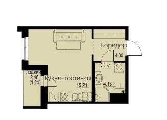 Квартира на продажу студия, 24.6 м2, Ленинградская область