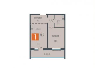 1-комнатная квартира на продажу, 35.3 м2, Курган, Западный район