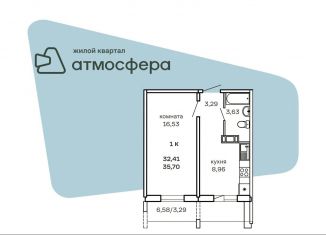 Продам 1-комнатную квартиру, 35.7 м2, Челябинская область, улица Дружбы, с1