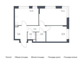 Продам 2-комнатную квартиру, 53.9 м2, посёлок Жилино-1, ЖК Егорово Парк, жилой комплекс Егорово Парк, к3.1