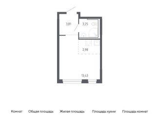 Продам квартиру студию, 23.5 м2, Тюменская область, жилой комплекс Чаркова 72, 2.1