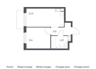 Продажа 1-комнатной квартиры, 29.7 м2, Виллозское городское поселение