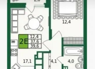 Продам 2-комнатную квартиру, 39.6 м2, Тульская область, бульвар Победы, 8