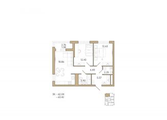 2-комнатная квартира на продажу, 63.4 м2, Пензенская область, 2-й проезд Свердлова, 27