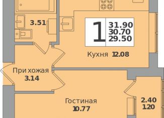 Продается 1-ком. квартира, 31.9 м2, Калининград