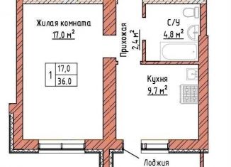 Продается 1-ком. квартира, 36 м2, Самарская область