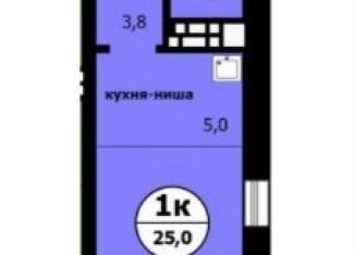 Продается квартира студия, 25 м2, Красноярский край, Вишнёвая улица