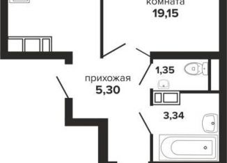 Продажа 2-ком. квартиры, 55.3 м2, Краснодар, Российская улица, 257/7лит1