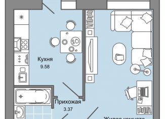Продажа 1-ком. квартиры, 35 м2, Ульяновская область