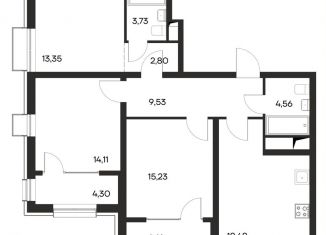 Продается 3-ком. квартира, 90.5 м2, Крым