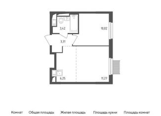 Продается 2-комнатная квартира, 34.3 м2, Московская область, 1-й Стрелковый переулок, 1