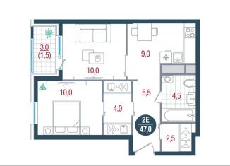 Продается 2-ком. квартира, 47 м2, Москва, метро Кантемировская, Кавказский бульвар, 51