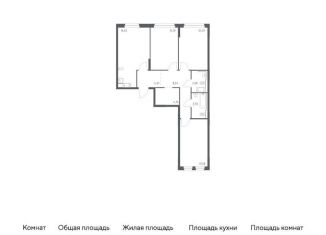 Продается 3-комнатная квартира, 77.9 м2, Санкт-Петербург
