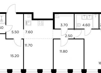 Продам 4-комнатную квартиру, 86.1 м2, Москва, метро Водный стадион