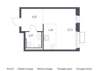 Продам квартиру студию, 25.9 м2, Московская область, жилой комплекс Квартал Ивакино, к2