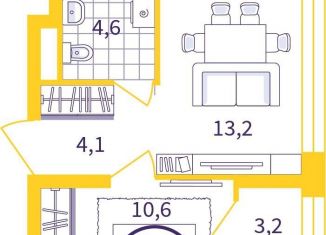 Продается 1-комнатная квартира, 34 м2, Екатеринбург, улица Щербакова, 76