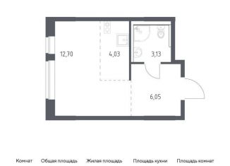 Продам квартиру студию, 25.9 м2, Москва, жилой комплекс Квартал Марьино, к4