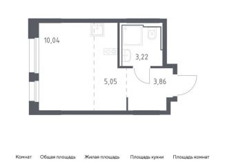 1-комнатная квартира на продажу, 22.2 м2, Москва, жилой комплекс Квартал Герцена, к2, метро Зябликово