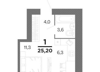 Продам квартиру студию, 25.2 м2, Рязанская область