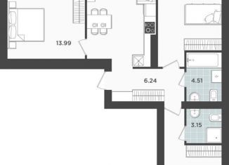 Продается 3-ком. квартира, 79.8 м2, Калининградская область, улица Александра Невского, 194А