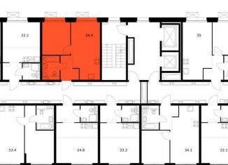 Продается 1-ком. квартира, 34.4 м2, Санкт-Петербург, Фрунзенский район