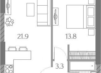 Продам двухкомнатную квартиру, 43 м2, Москва, Дегунинская улица, 3к5, метро Верхние Лихоборы