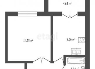 Продажа однокомнатной квартиры, 37.3 м2, Йошкар-Ола