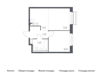 Продажа 1-ком. квартиры, 38 м2, село Лайково