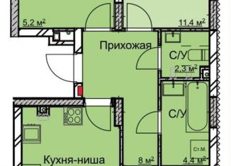 Продам 2-комнатную квартиру, 65.7 м2, Нижегородская область