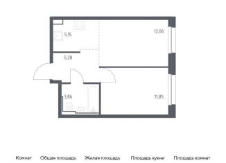 Продаю однокомнатную квартиру, 38.2 м2, Москва, ЮАО