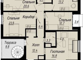 Продается пятикомнатная квартира, 150.3 м2, Санкт-Петербург, набережная реки Карповки, 27В