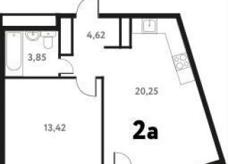 Продам однокомнатную квартиру, 42.3 м2, Пушкино, Школьная улица, 28к2