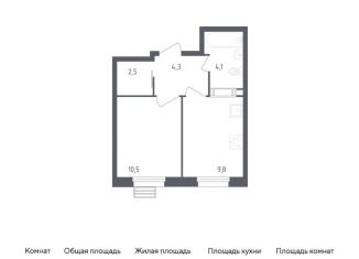 Продажа 1-ком. квартиры, 31.2 м2, Москва, жилой комплекс Эко Бунино, к18-19