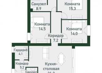 Продается 3-ком. квартира, 100.9 м2, Челябинская область, Спортивная улица, 22