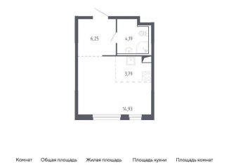 Продажа квартиры студии, 29.2 м2, Тюмень, жилой комплекс Чаркова 72, 1.1