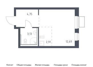 Продается квартира студия, 23.5 м2, Московская область, жилой комплекс Егорово Парк, к3.2