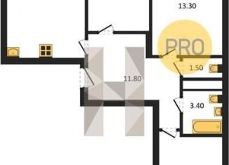 Продажа трехкомнатной квартиры, 77 м2, Воронеж, улица Рокоссовского, 47