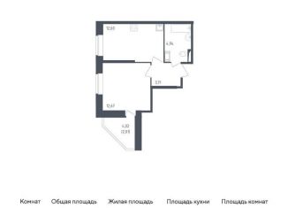Продается 1-комнатная квартира, 35.9 м2, Санкт-Петербург, жилой комплекс Живи в Рыбацком, 4, ЖК Живи в Рыбацком